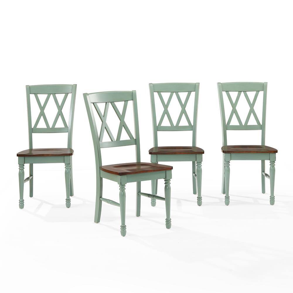 Alt View 1. Crosley Furniture - Shelby 4-Piece Dining Chair Set - Blue.