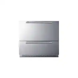 SUMMIT - 36" Wide 2-Drawer All-Refrigerator - Steel