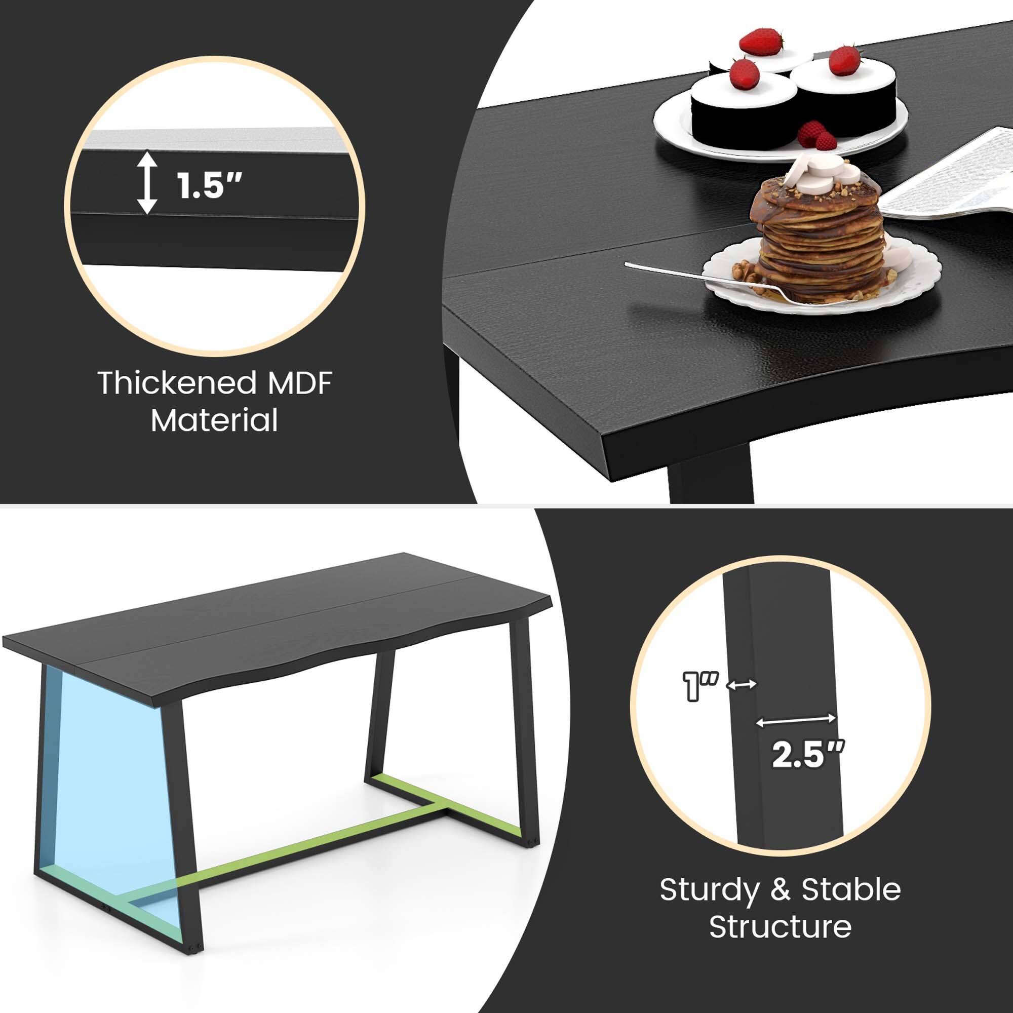 I 1.5" Thickened MDF Material 1 2.5" Sturdy & Stable Structure