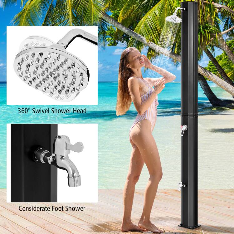 360° Swivel Shower Head  
Considerate Foot Shower