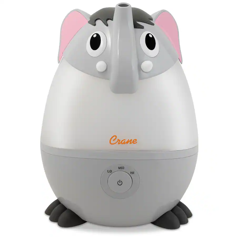 CRANE Mini Elephant 0.5 Gallon Cool Mist Humidifier Gray EE-8260 - Best Buy