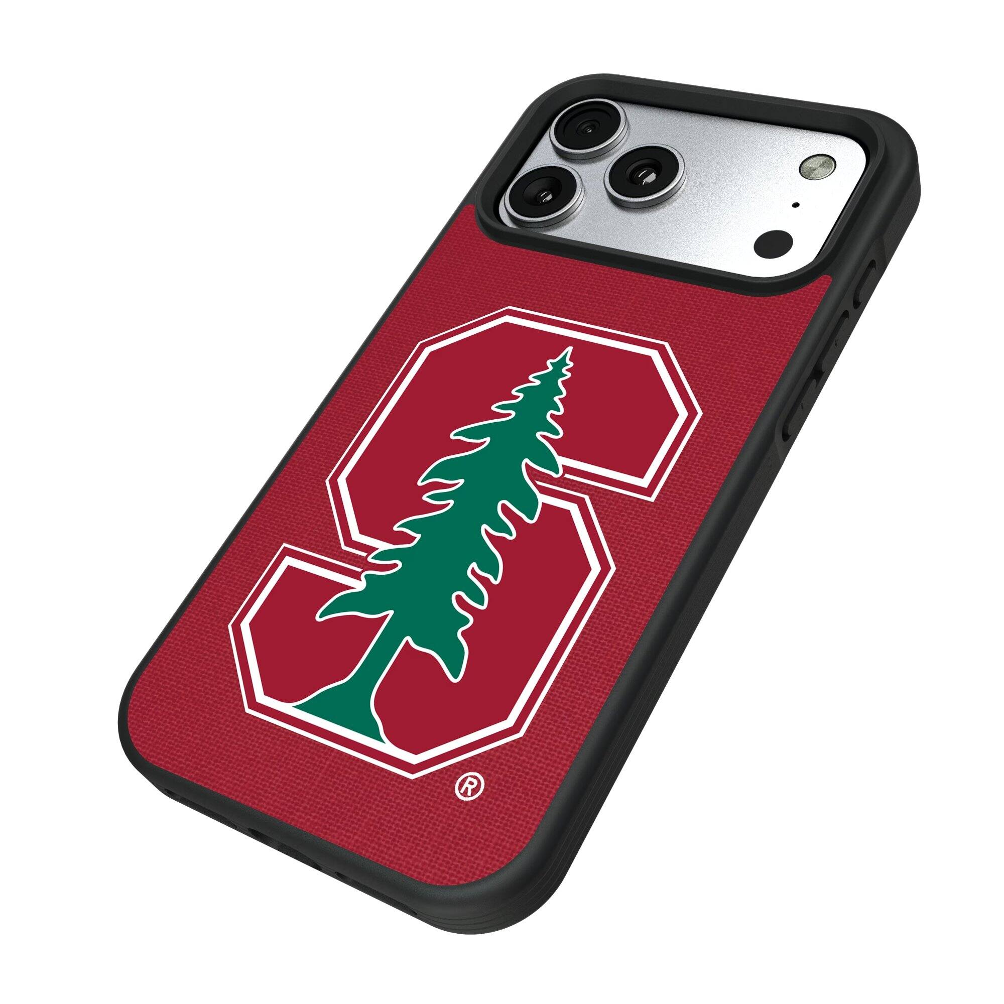Alt View 1. Keyscaper - Stanford Cardinal iPhone Solid Design Bump Case - 16 Pro Max - Multicolor.