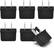 Front. Ceptics - Ceptics USA Plug Adapter 6 Pack – Europe, Asia, China to US 2 Pin Adaptor Type C to A – Travel Power Adapter for Canada - Black.