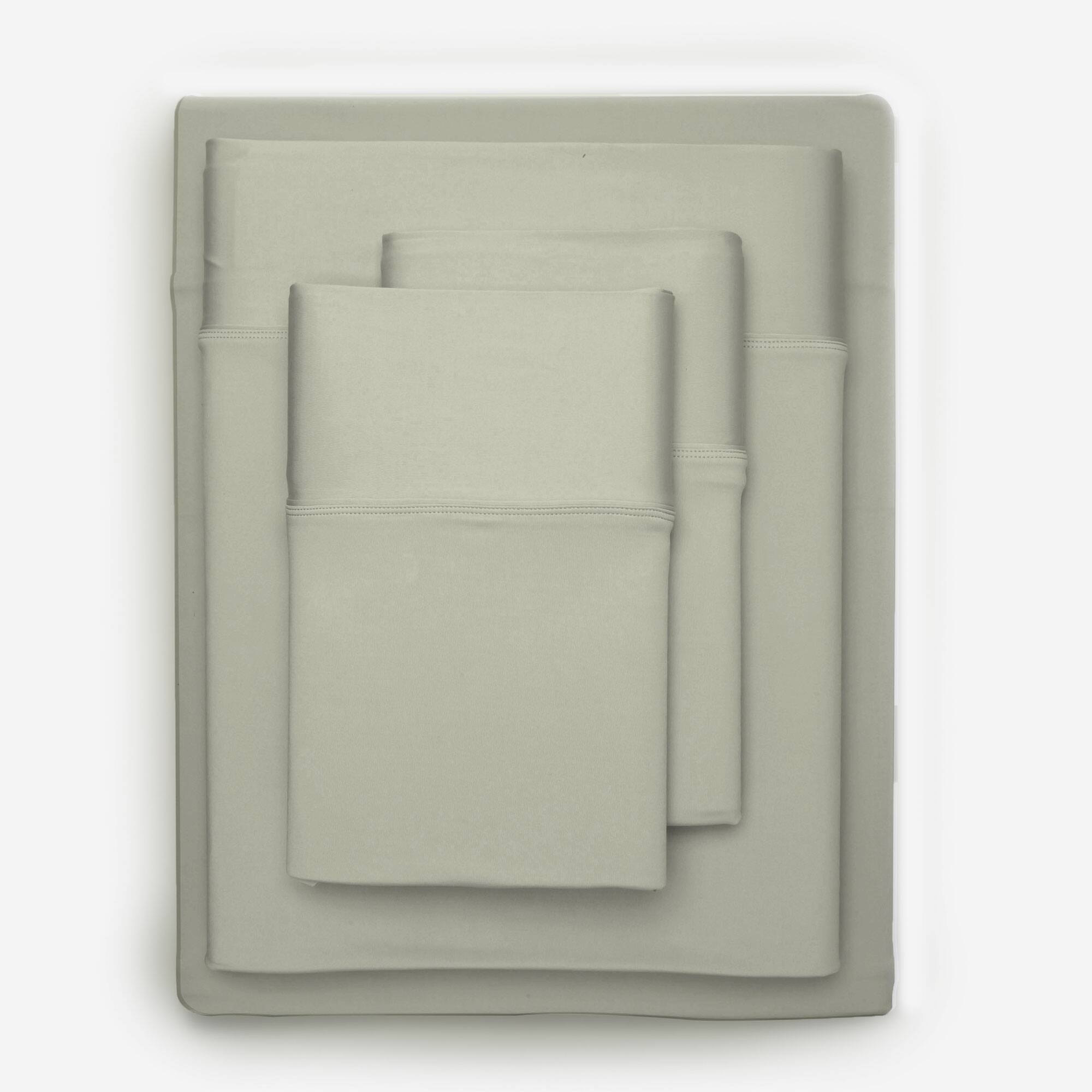 Front Zoom. SHEEX - Sleep Tech Sheet Set - Queen - Sage Mist.