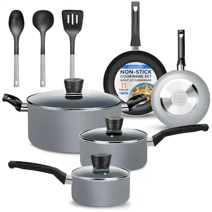 serenite NON-STICK COOKWARE SET BASIC KITCHENWARE 11 PIECES - I serenite