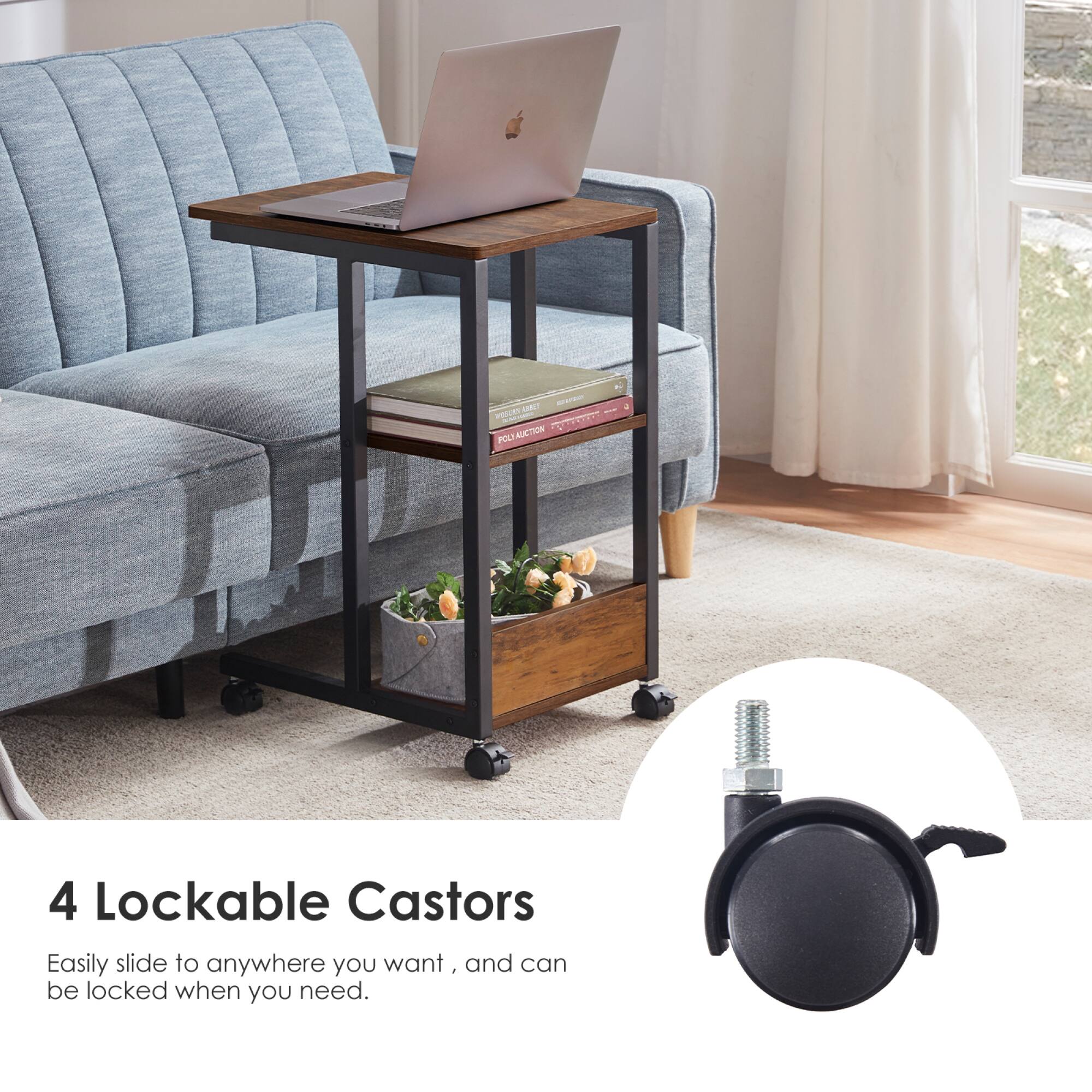 4 Lockable Castors

Easily slide to anywhere you want, and can be locked when you need.