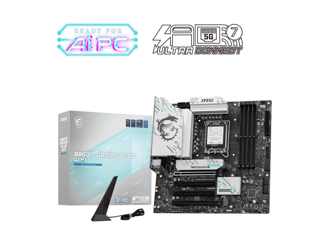 MSI B860M GAMING PLUS WIFI LGA 1851, DDR5, M.2, Wi Fi 7