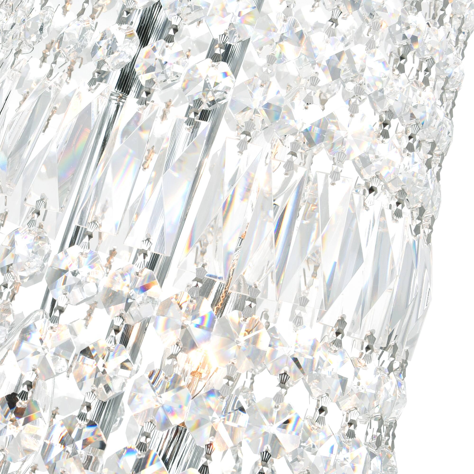 Angle. CWI Lighting - Stefania 17 Light Down Chandelier With Chrome Finish - Chrome.