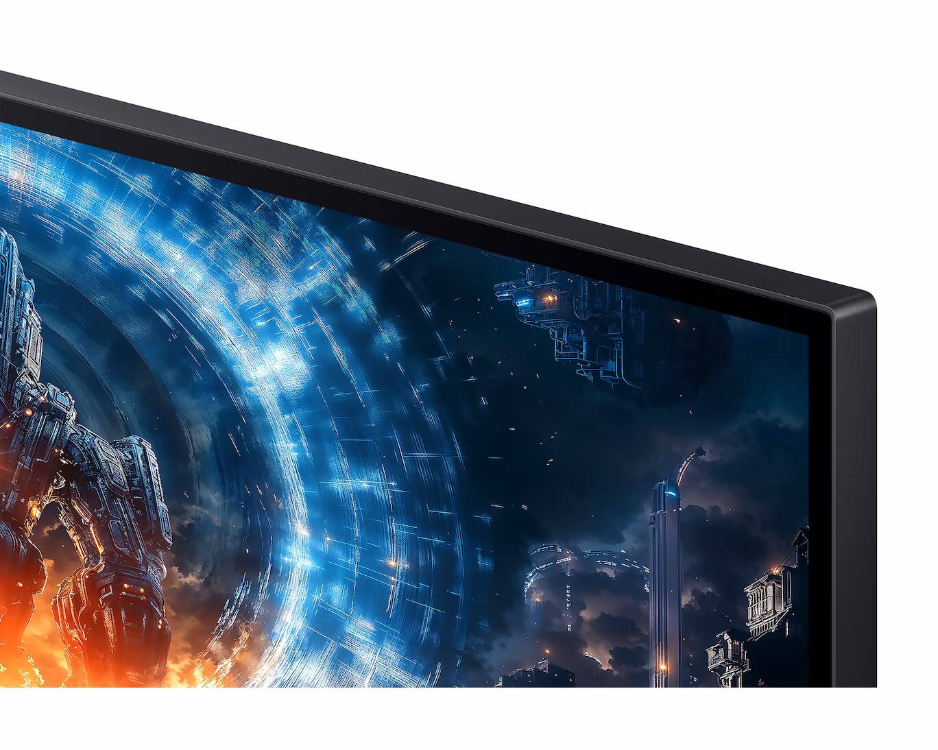 Alt View 5. Samsung - Samsung 27" Odyssey G6 G60F QHD 350Hz Gaming Monitor - LS27FG600ENXZA - Black.