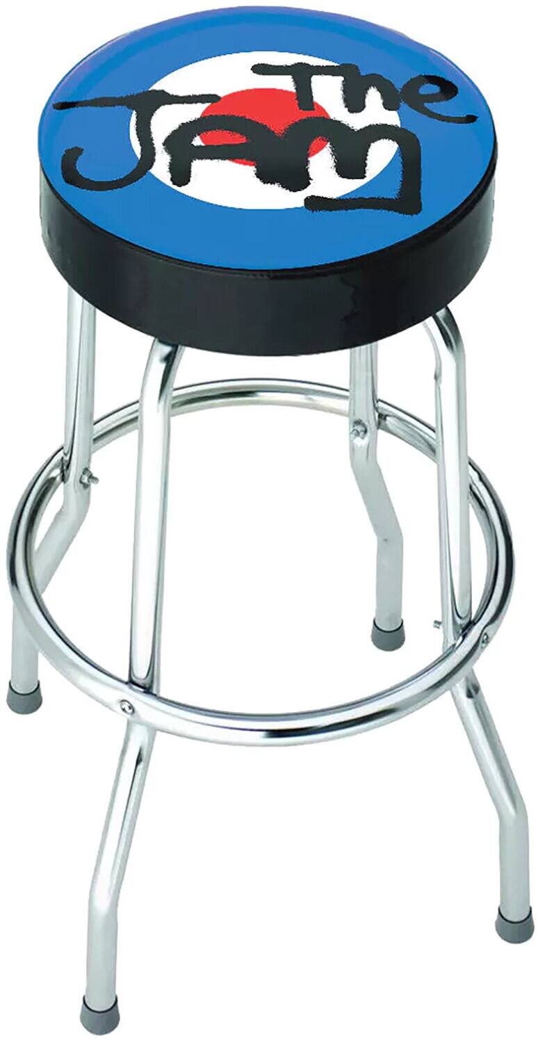 Front. PopMarket - The Jam - Rocksax - The Jam - Target Logo - Bar Stool With Swivel Seat (Black/Chrome) - Multicolor.