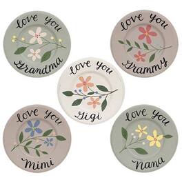 BreeBe - Grandma Love Mini Floral Plate 5 Asstd - Multicolor