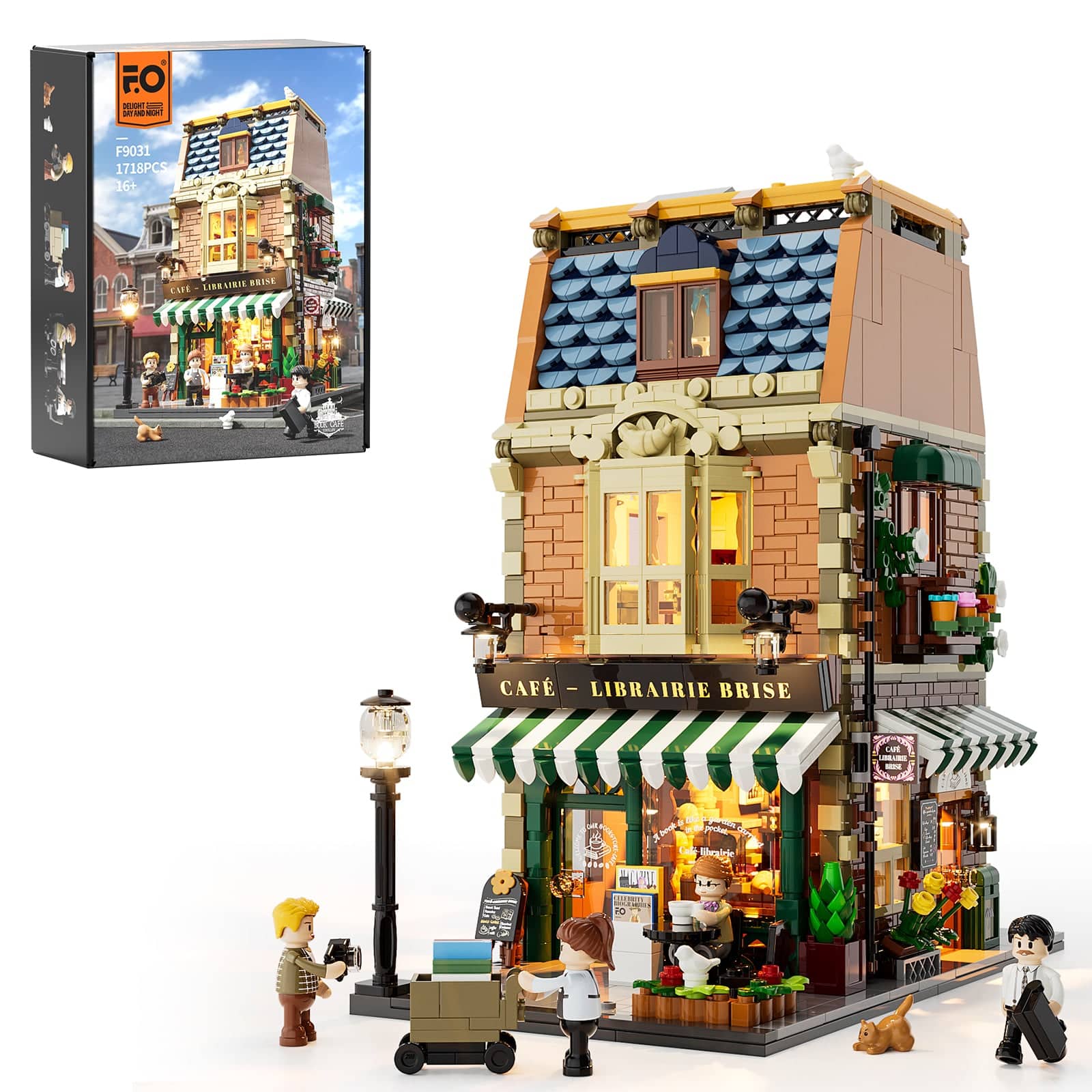 Lumibricks - Book Cafe Lighting Building Set, 1718 Pieces LED City Coffee House Display Model Kit for Ages 16+ price history on PriceWatchPro