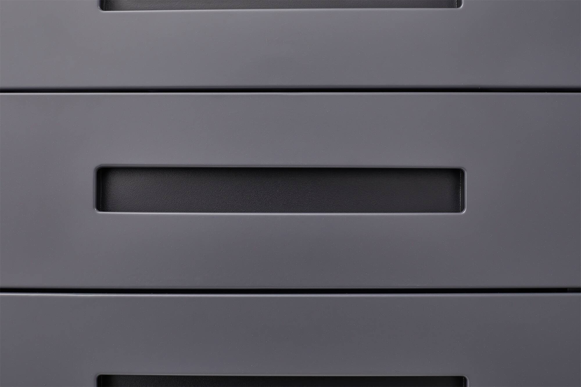 Alt View 4. GOODSILO - 3-Drawer Mobile File Cabinet Under Desk - Versatile Storage for Legal/Letter/A4 Files, Anti-Tilting, Steel - Dark Grey.