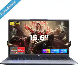 ACEMAGIC - Refurbished Excellent - LX15Pro Laptop - 15.6" Gaming Computers - AMD Ryzen 5 7430U(6C/12T) - AMD Radeon Graphics -16GB DDR4 - 512GB NVMe SSD - Gray