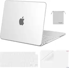 mosiso - 2026 MacBook Neo 13 inch A3404 Protective Hard Shell Case Kit with Keyboard Covers and Screen Protector - Frosted Clear
