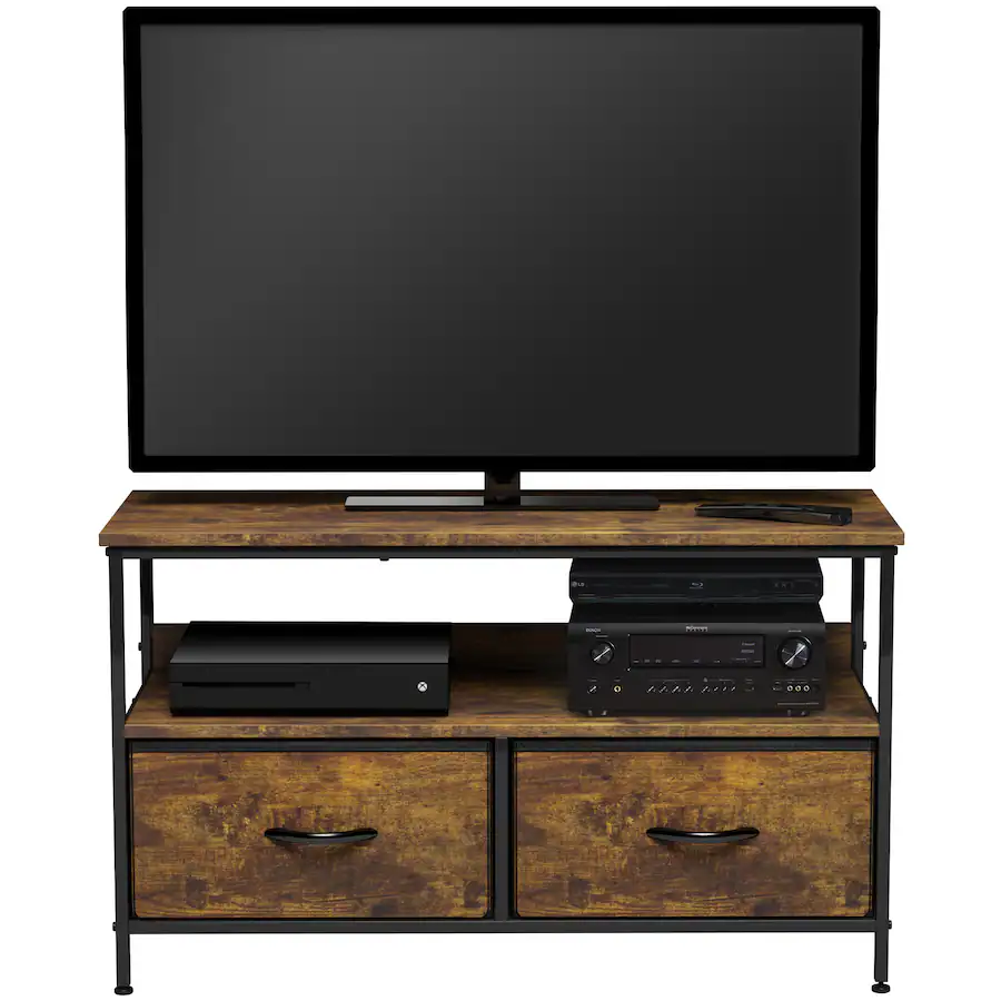 Sorbus TV Stand Dresser with 2 Drawers Television Riser Chest with ...