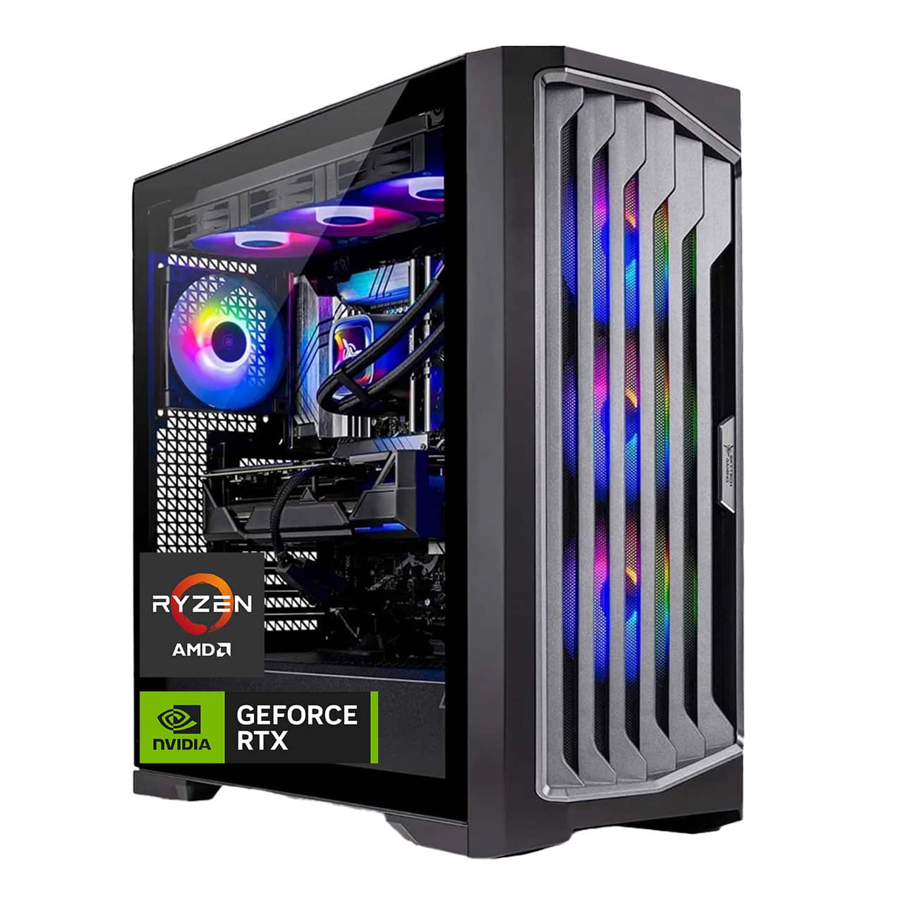 Skytech Gaming - Skytech LEGACY4 - AMD Ryzen 7 9800X3D, 5070 Ti, 32GB 5600 MHz DDR5 RAM, 850W GOLD A3 PSU - Black