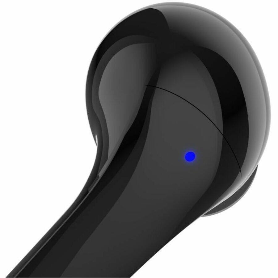 Alt View 1. Belkin - Belkin SoundForm Motion True Wireless Earbuds - Stereo - True Wireless - Bluetooth - 32.8 ft - Earbud - Binaural - Black.