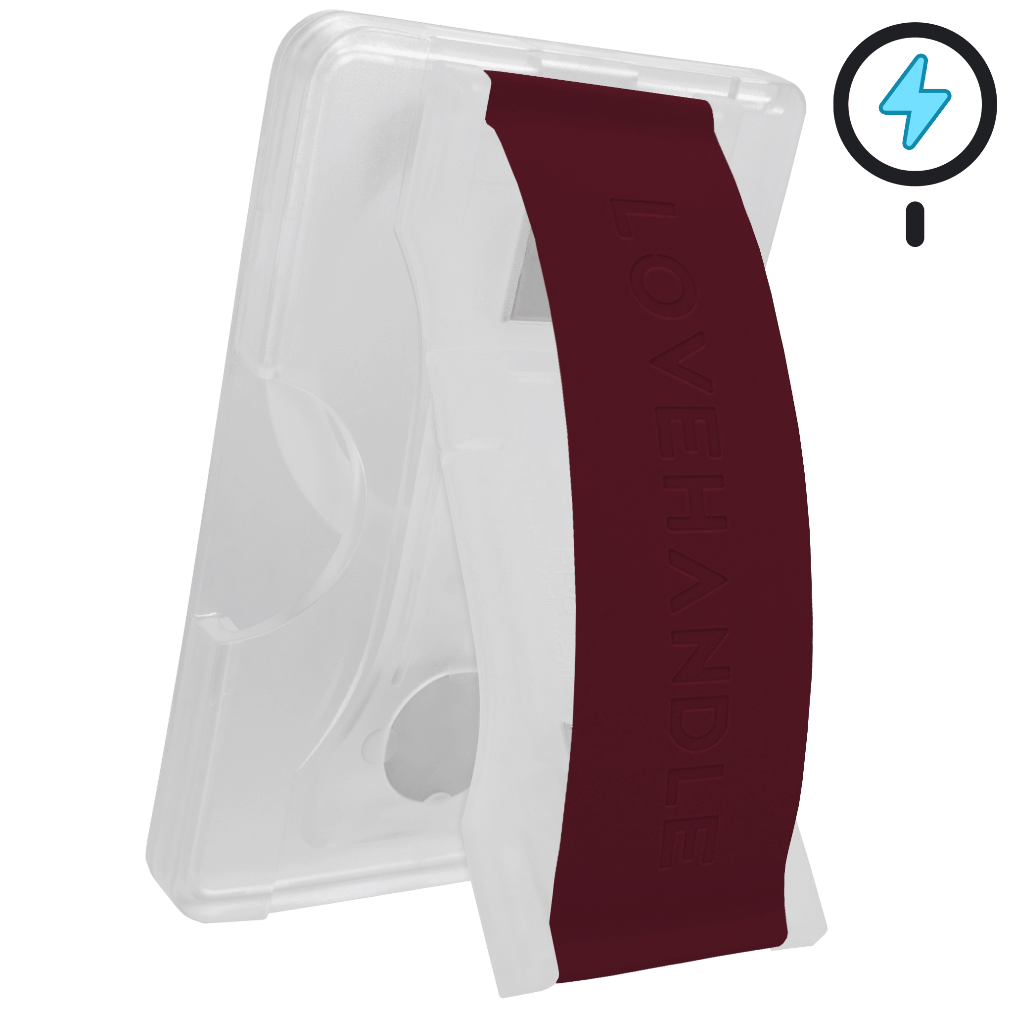 LoveHandle - PRO for MagSafe Universal Magnetic Wallet, Phone Grip & Kickstand with Adapter Ring - Solid - Maroon price history on PriceWatchPro