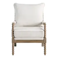 OSP Home Furnishings - Fletcher Spindle Chair - Linen - Front_Zoom