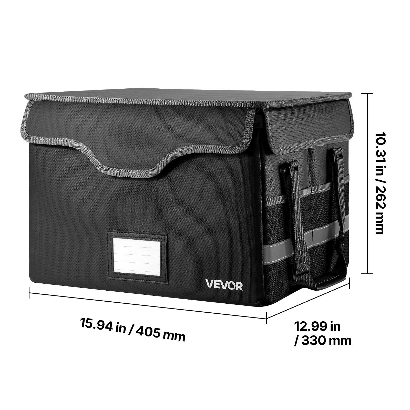 VEVOR Fireproof Document Box, 1832 ℉ Heat Insulated Fireproof
