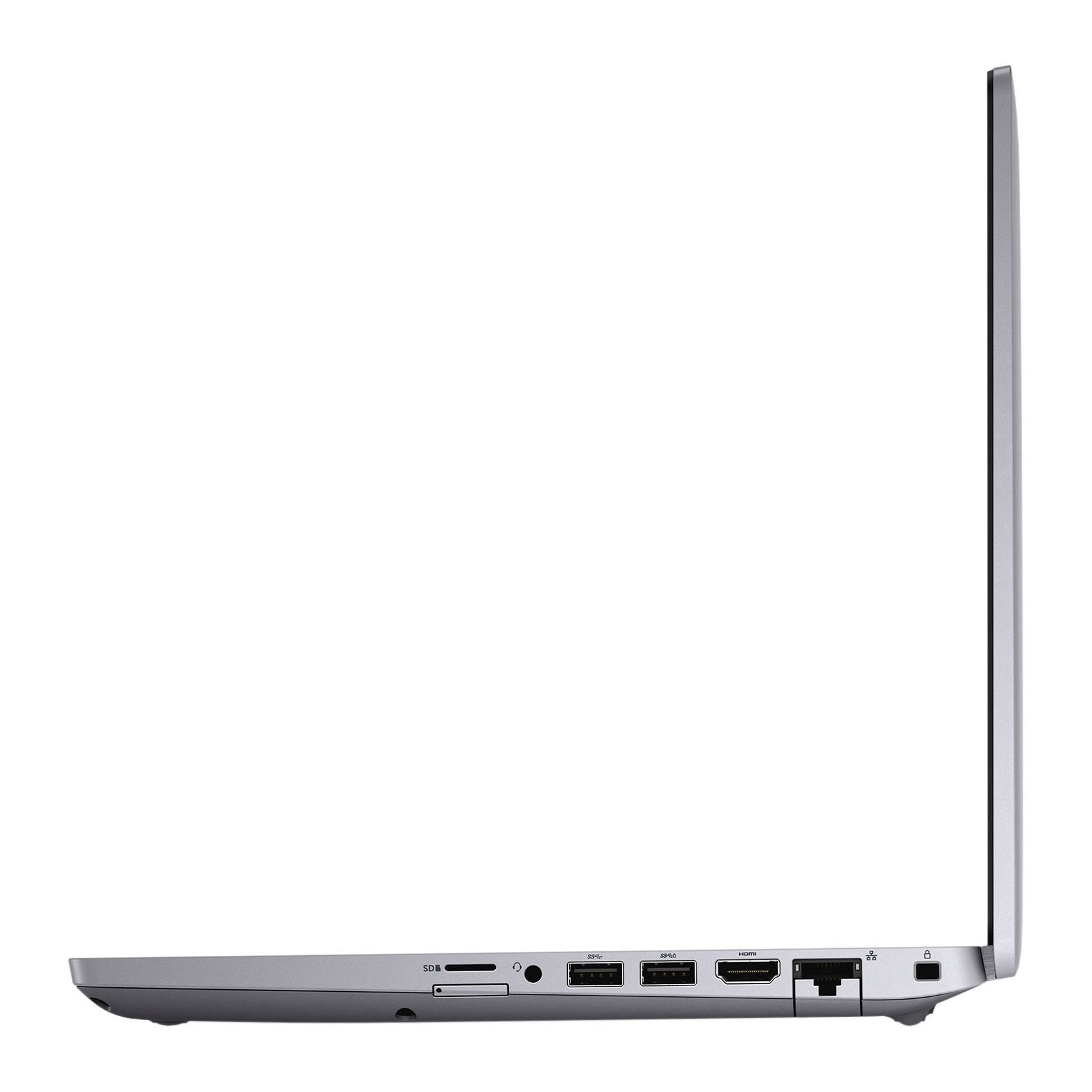 Back. Dell - Dell Latitude 5411 Core i5-10400H 2.6GHz, 16GB, 512GB NVMe, 14" FHD, Win 11 Pro 64-bit, Touchscreen - Dark Gray.