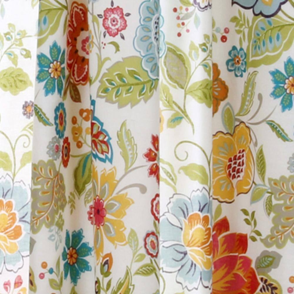 Front. Greenland Home Fashions - Greenland Home Fashion Astoria Floral Window Panel Set - White 42x84" - white.