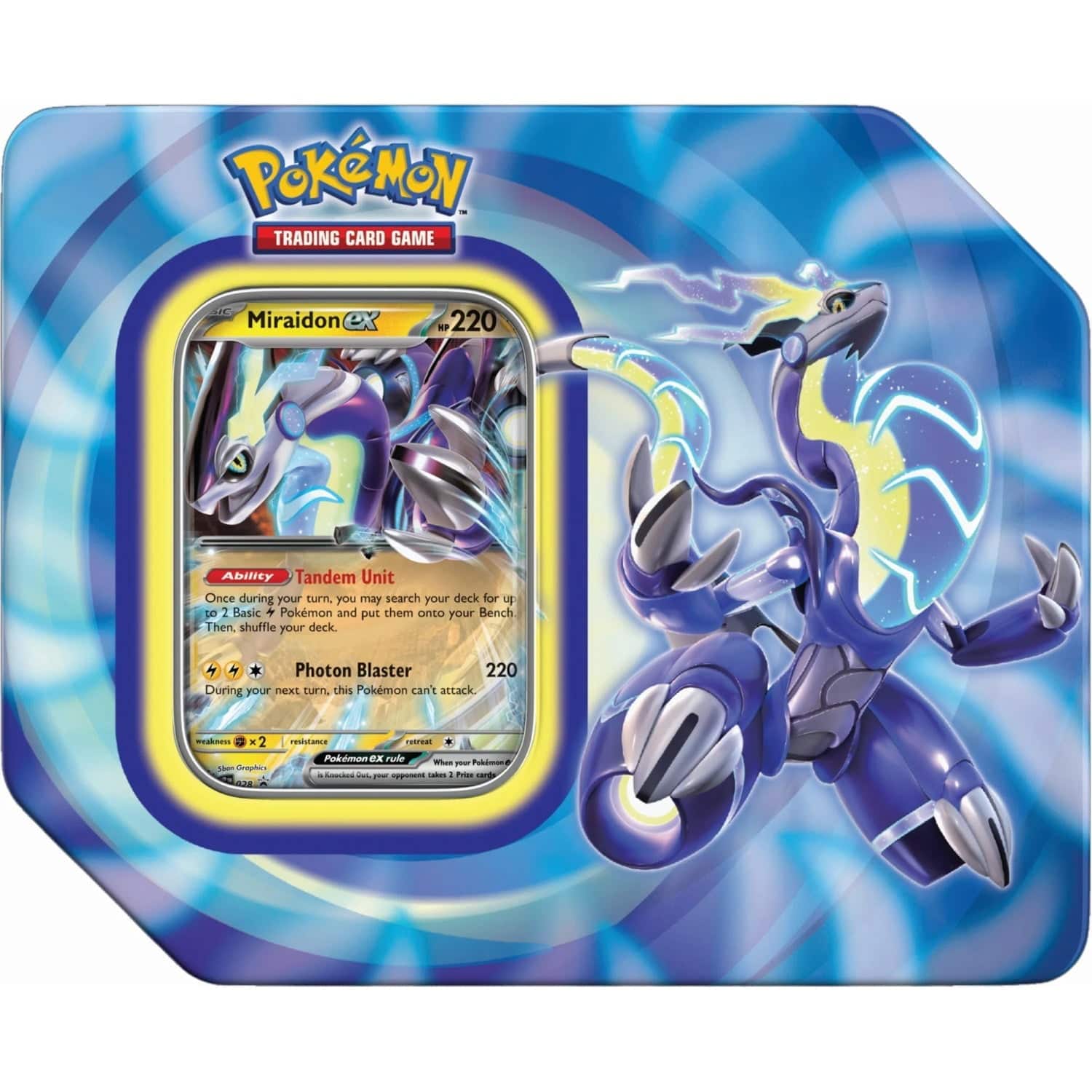 Pokémon - Pokemon TCG: Paldea Legends Tin - Miraidon Ex