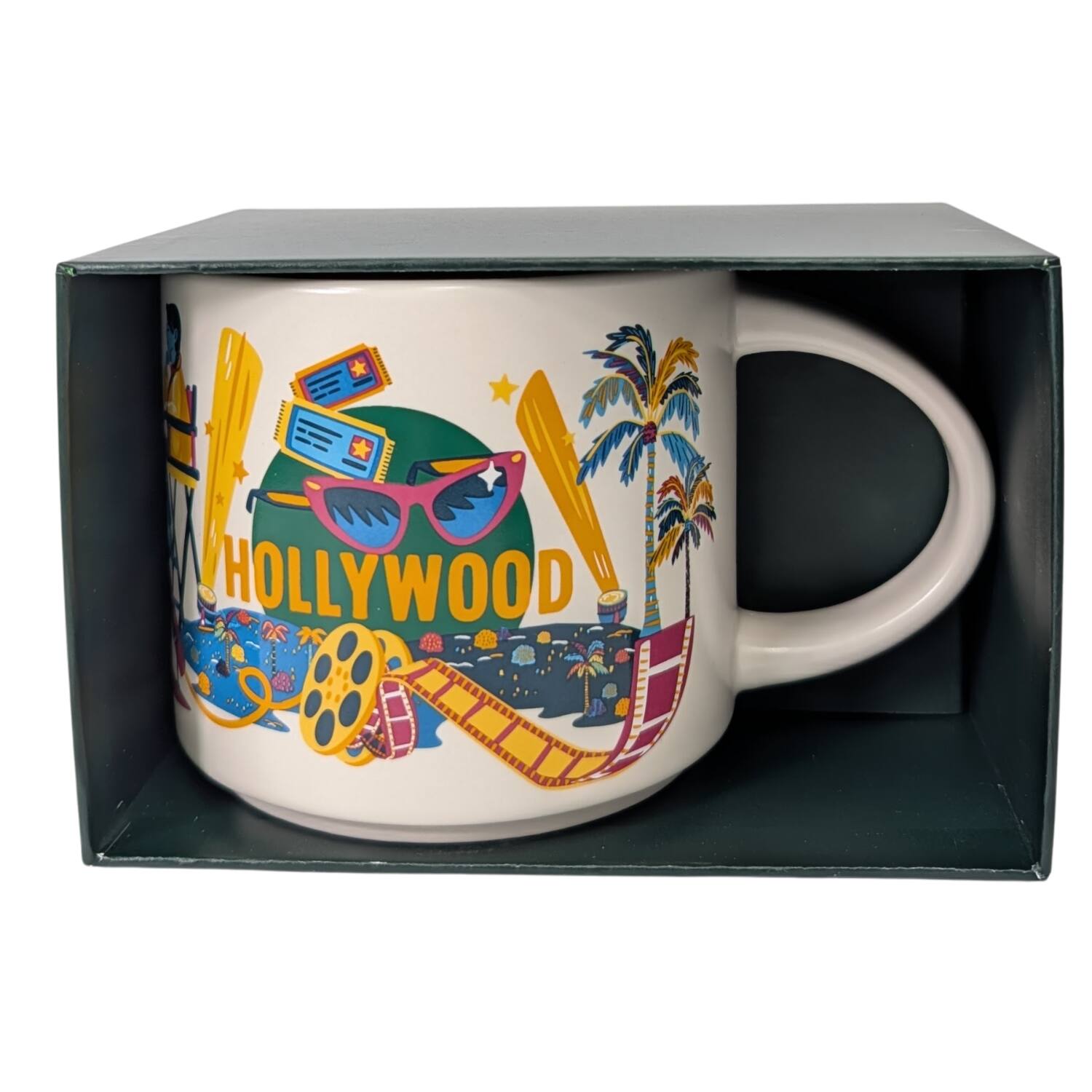 Alt View 1. Starbucks - Starbucks Discovery Series Hollywood Ceramic Mug, 14 Oz - Yellow.