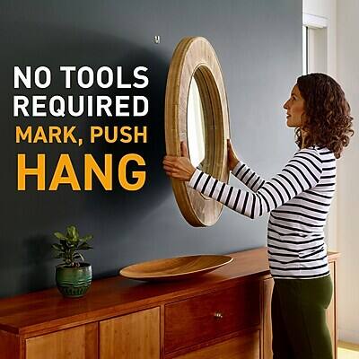NO TOOLS REQUIRED  
MARK, PUSH HANG