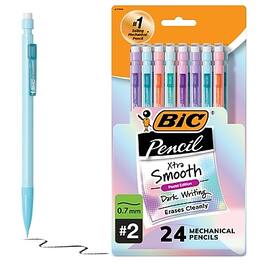 BIC Corporation - BIC Xtra Smooth Pastel Edition Mechanical Pencil, 0.7mm, #2 Medium Lead (MPNP24-BLK)