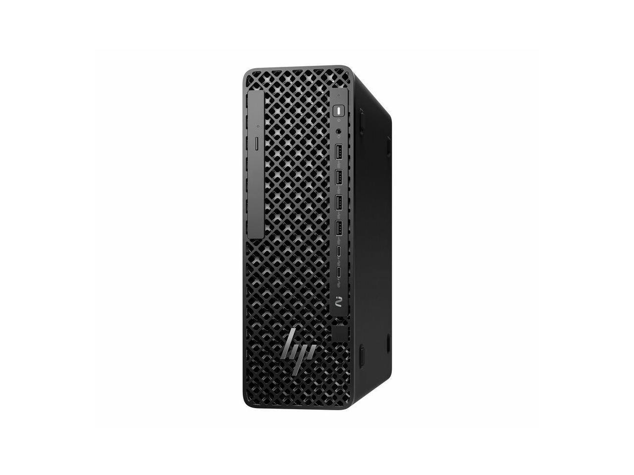 Alt View 2. HP - HP Z2 G1i Workstation - Intel Core Ultra 5 235, 16 GB, 1 TB SSD, Intel W880, NVMe, RAID, Gigabit (D32G7AT#ABA) - Black.