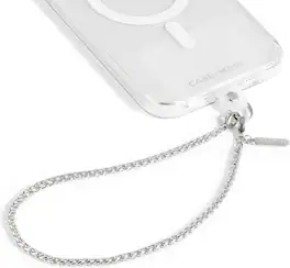 Case-Mate - Case Mate Phone Charm Attaches To All Phone Case Chain - Silver