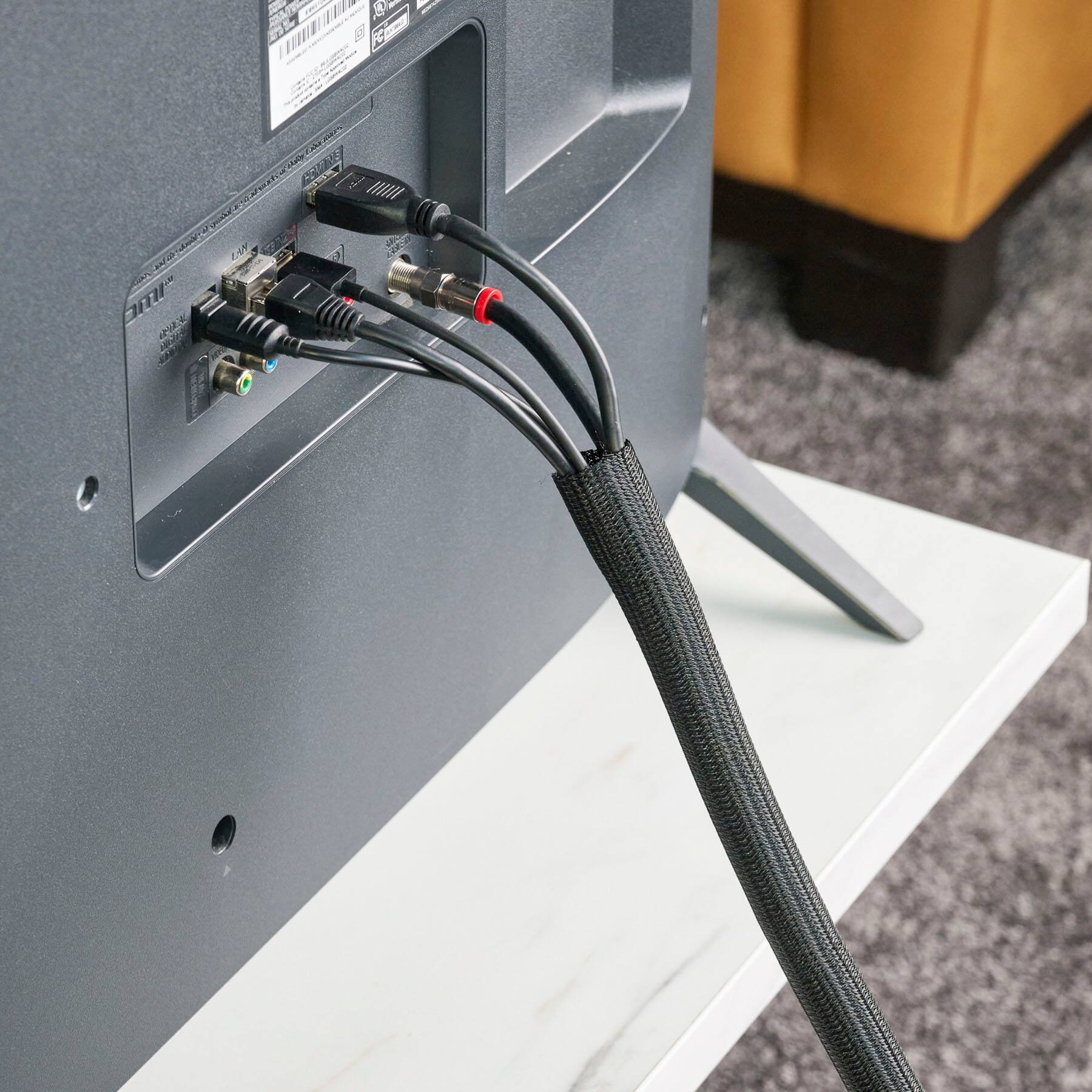 Alt View 12. Wrap-It Storage - Mesh Cable Sleeve - Black.