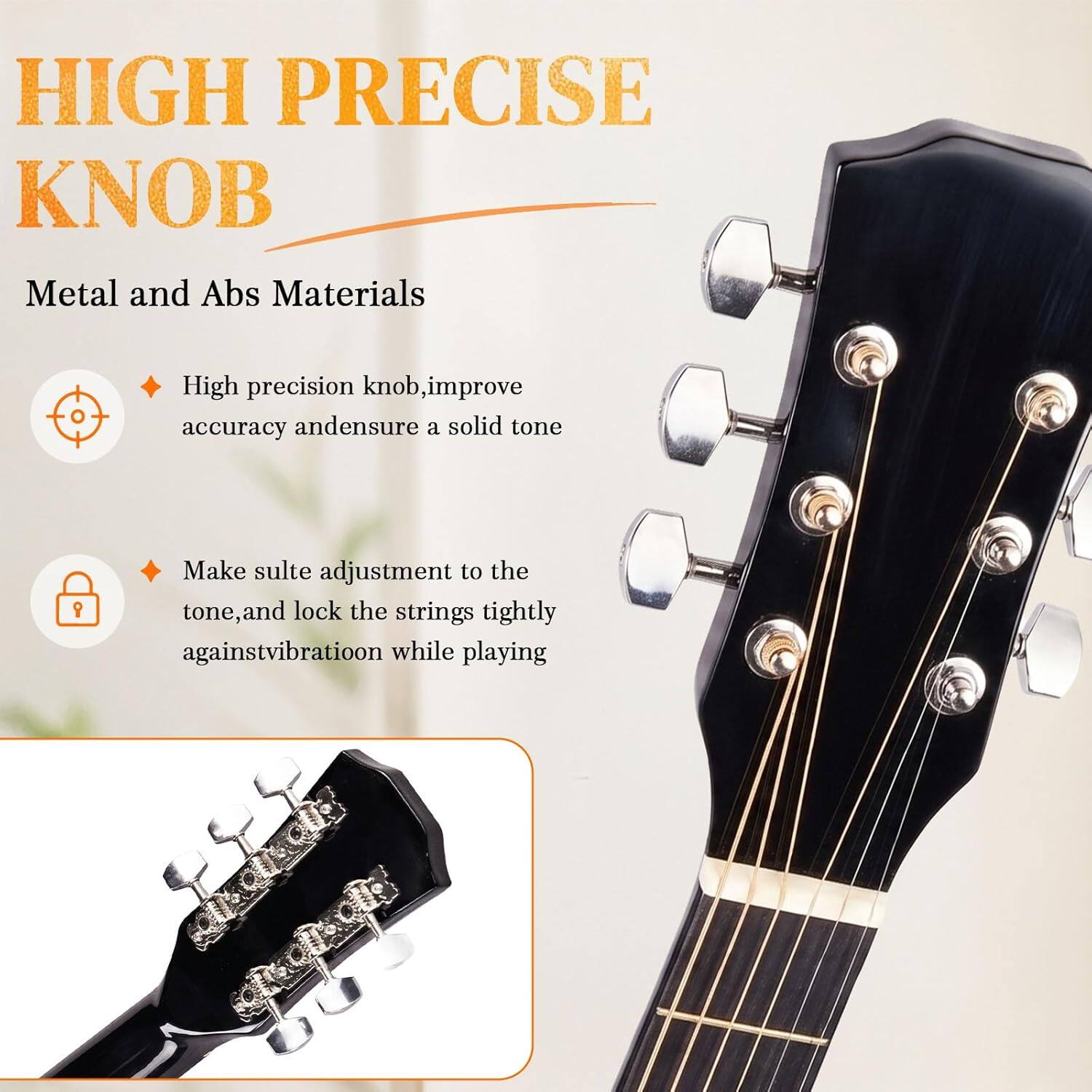 Winado 41 Inch Beginner Acoustic Guitar, 6 String Basswood Classical ...