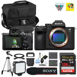 Bundle - Sony - Alpha a7 V Mirrorless Camera (Body Only), 33MP Partially-Stacked Exmor RS Sensor, BIONZ XR2 Processor, 4K