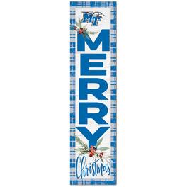 Jardine - MTSU Blue Raiders 12'' x 48'' Outdoor Christmas Leaner - White