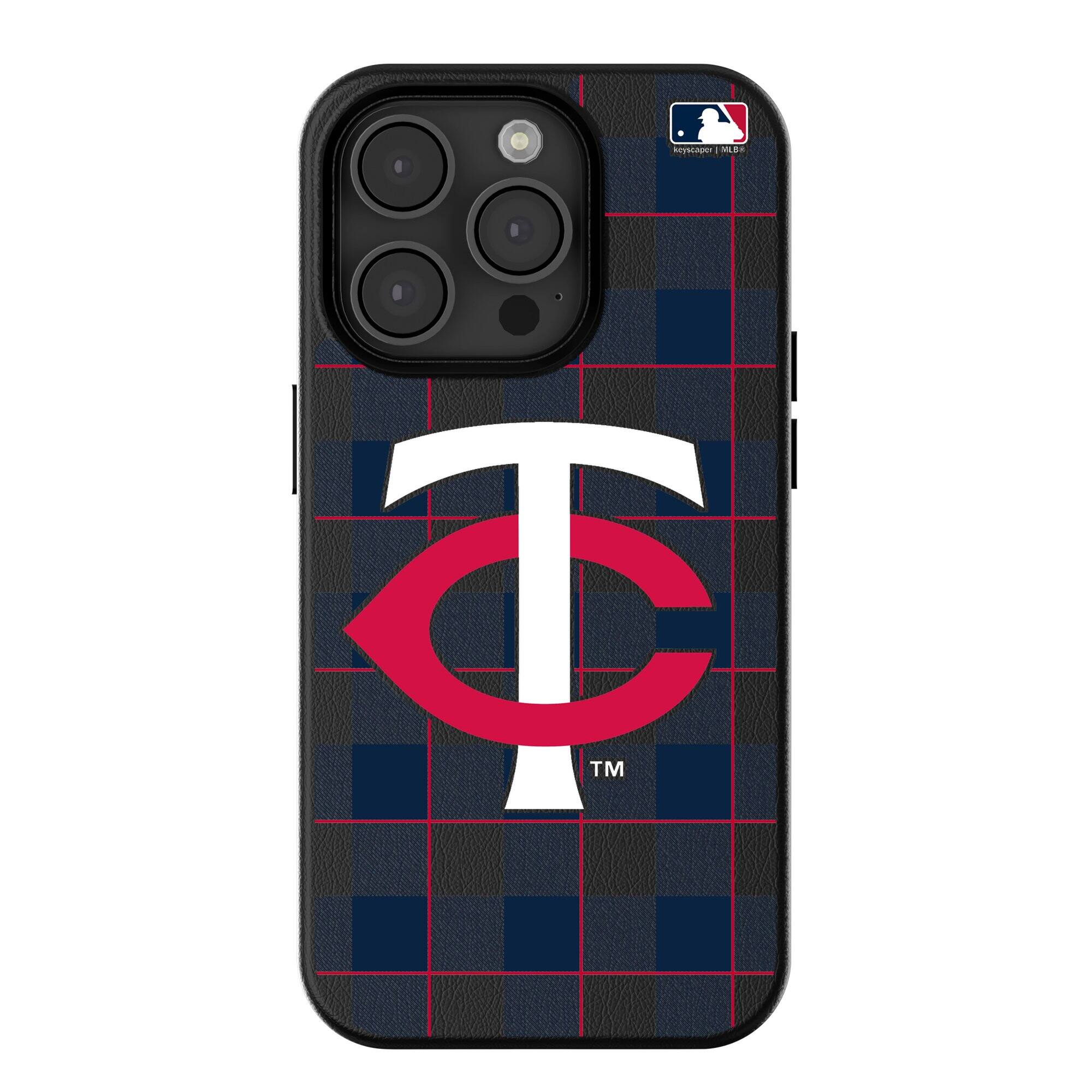 Keyscaper - MLB - Minnesota Twins - Plaid Magnetic Bump iPhone Case - 15 Plus - Black price history on PriceWatchPro