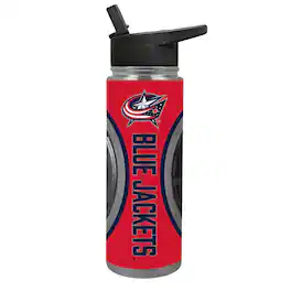 Great American Products - Columbus Blue Jackets 24oz. Jr. Thirst Game Puck Hydration Bottle - Black