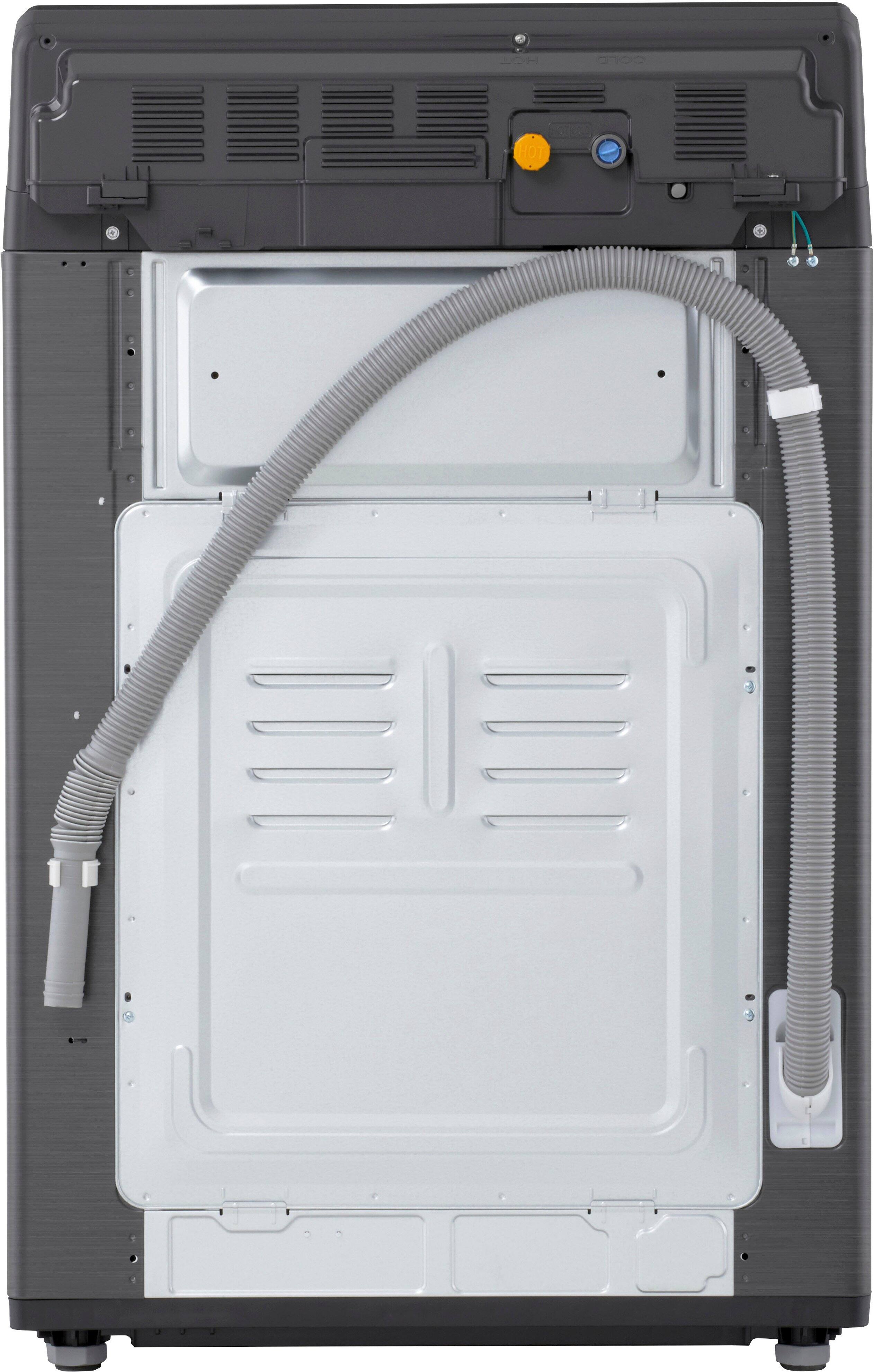 Alt View 28. LG - 5.0 Cu. Ft. High-Efficiency Smart Top Load Washer with Easy Unload - Platinum Black.