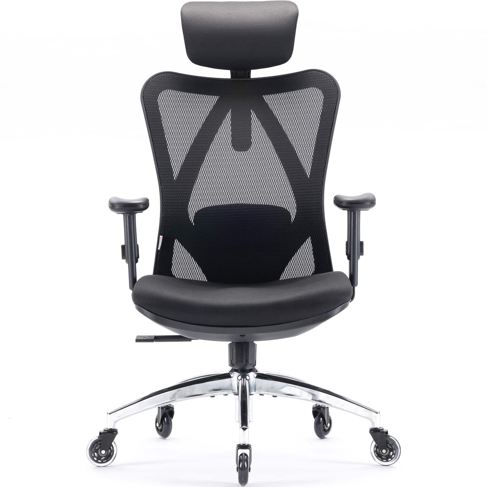 SIHOO - M18 Ergonomic Office Chair, Computer Desk Chair with Adjustable Headrest, High Back Swivel Chair for Home Office - Duck Black