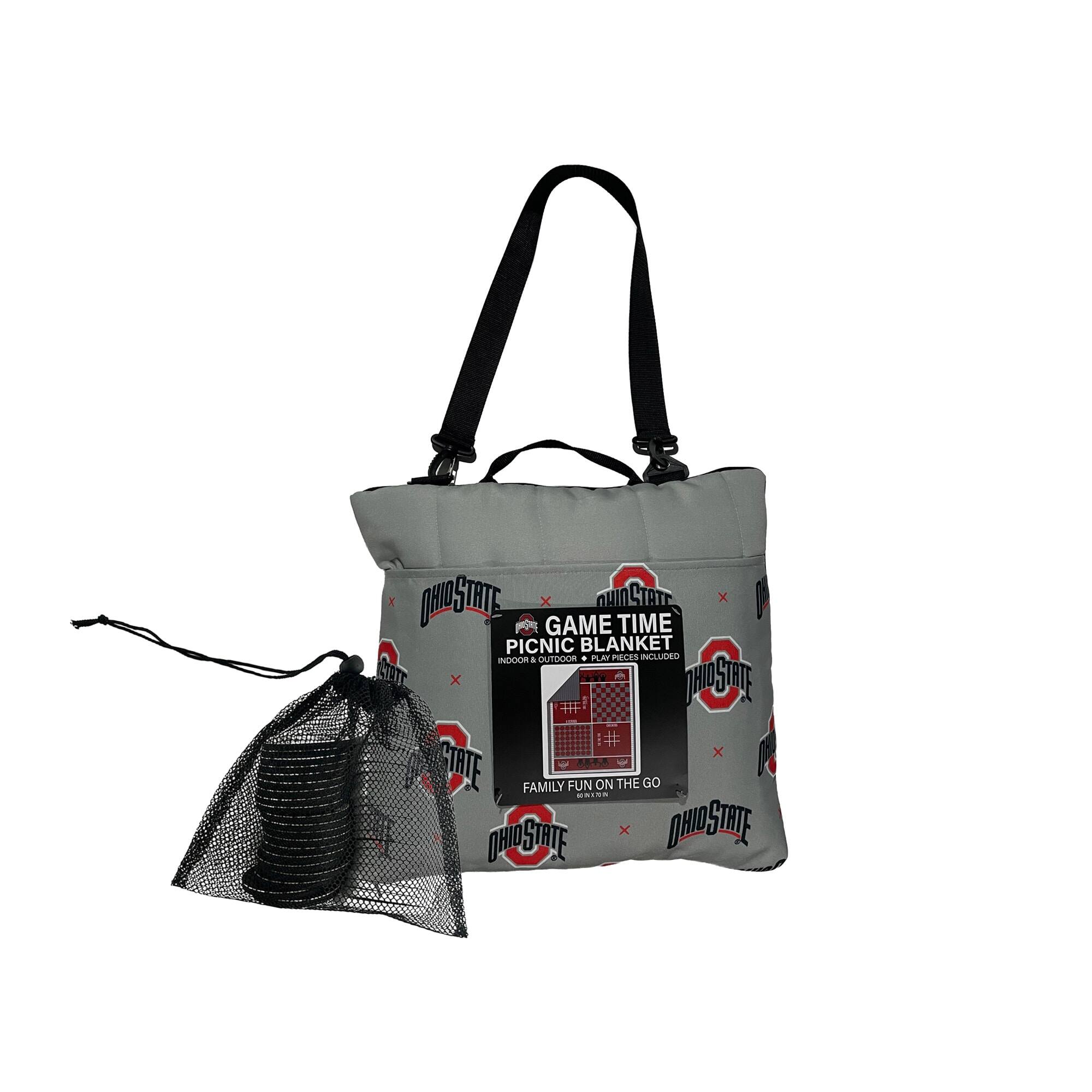 OHIO STATE GAME TIME PICNIC BLANKET - CATSCRIB. PRICE INCLUDED INDOOR UTILITY - 1 FAMILY FUN ON THE GO - OHIO STATE