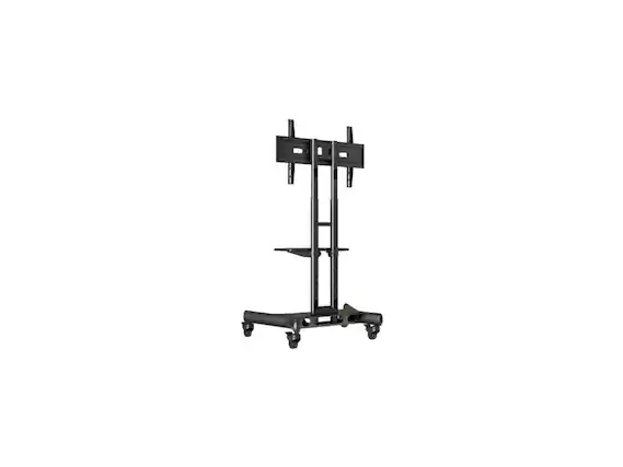 Front. Atdec - Atdec AD-TVC-45 Black Up to 65"Mobile TV Cart - Black.