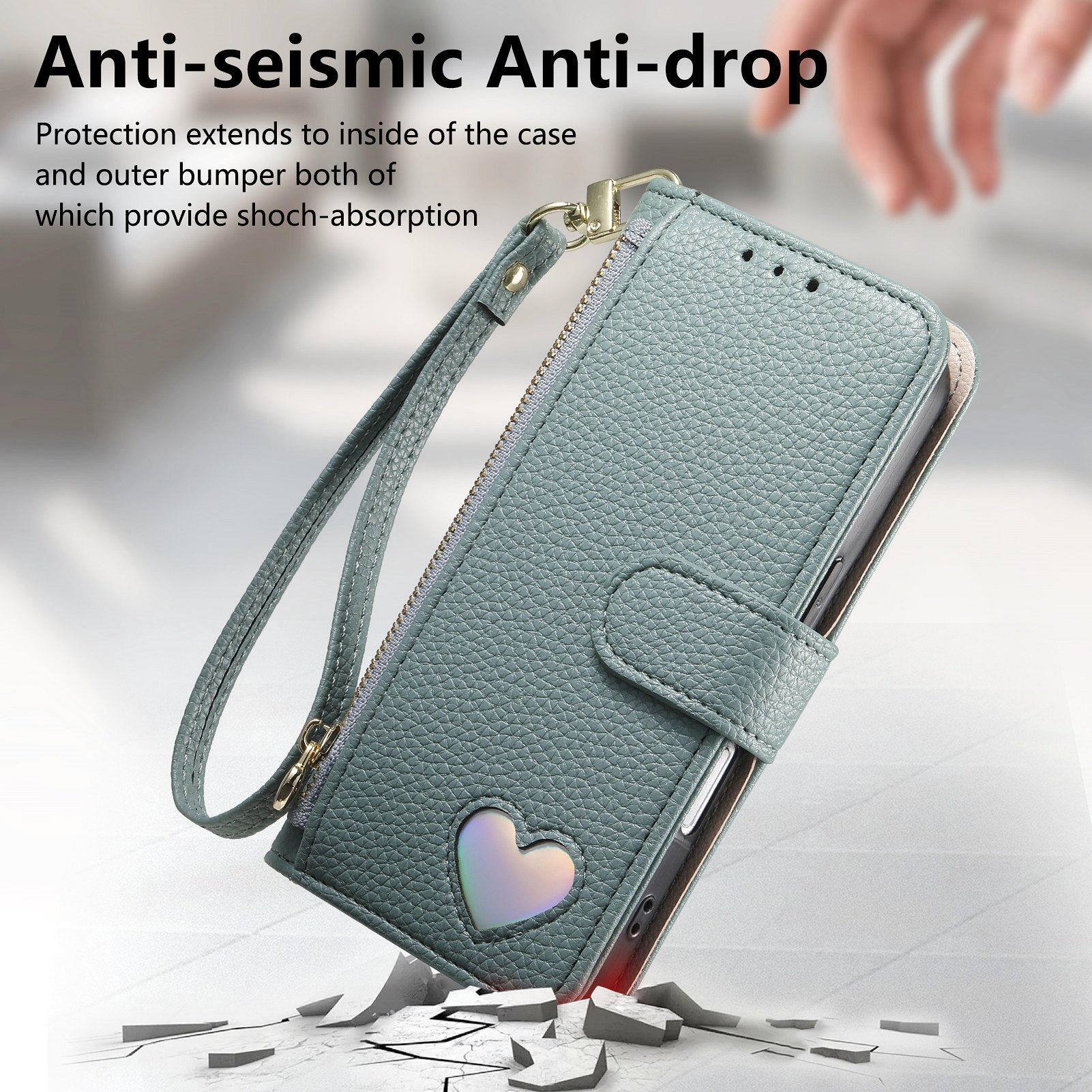 Anti-seismic Anti-drop Protection extends to inside of the case and outer bumper both of which provide shock-absorption