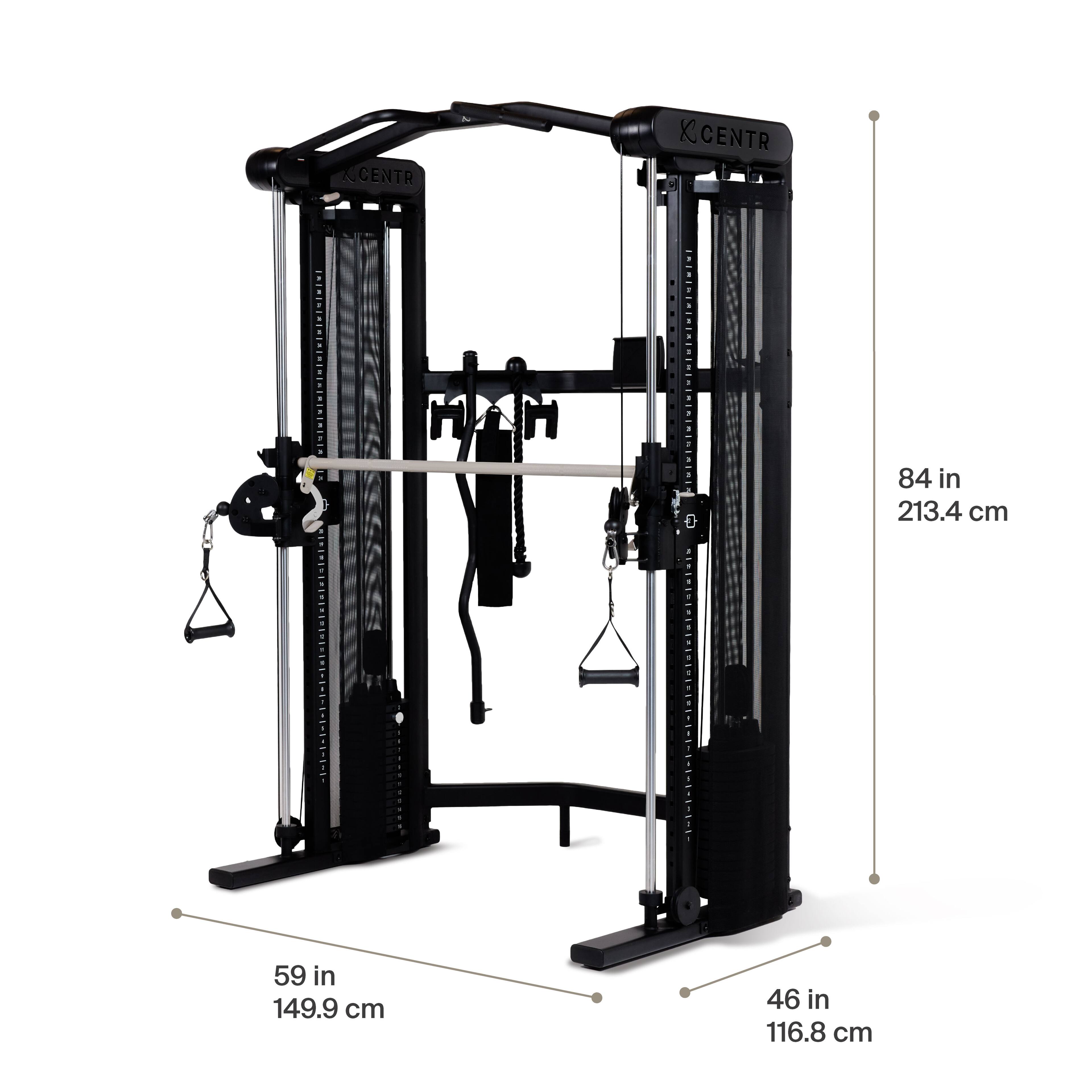 Alt View 17. Centr - Centr 3 Home Gym - Black.