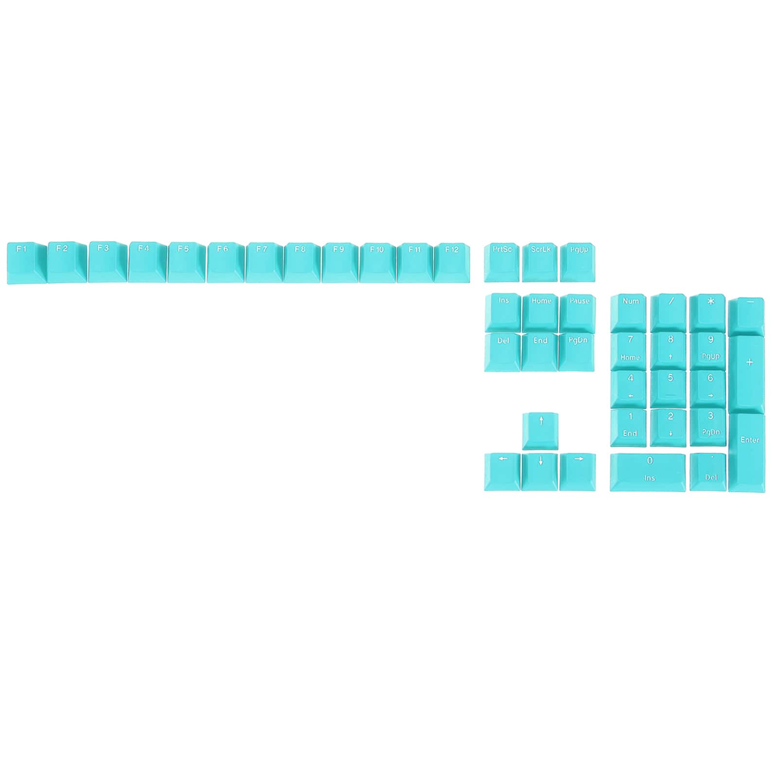 Unique Bargains - 42 Keys PBT Keycap Set, Colorful Mechanical Numpad Numeric Keypads Portable Keycaps for Office Gaming DIY - Blue