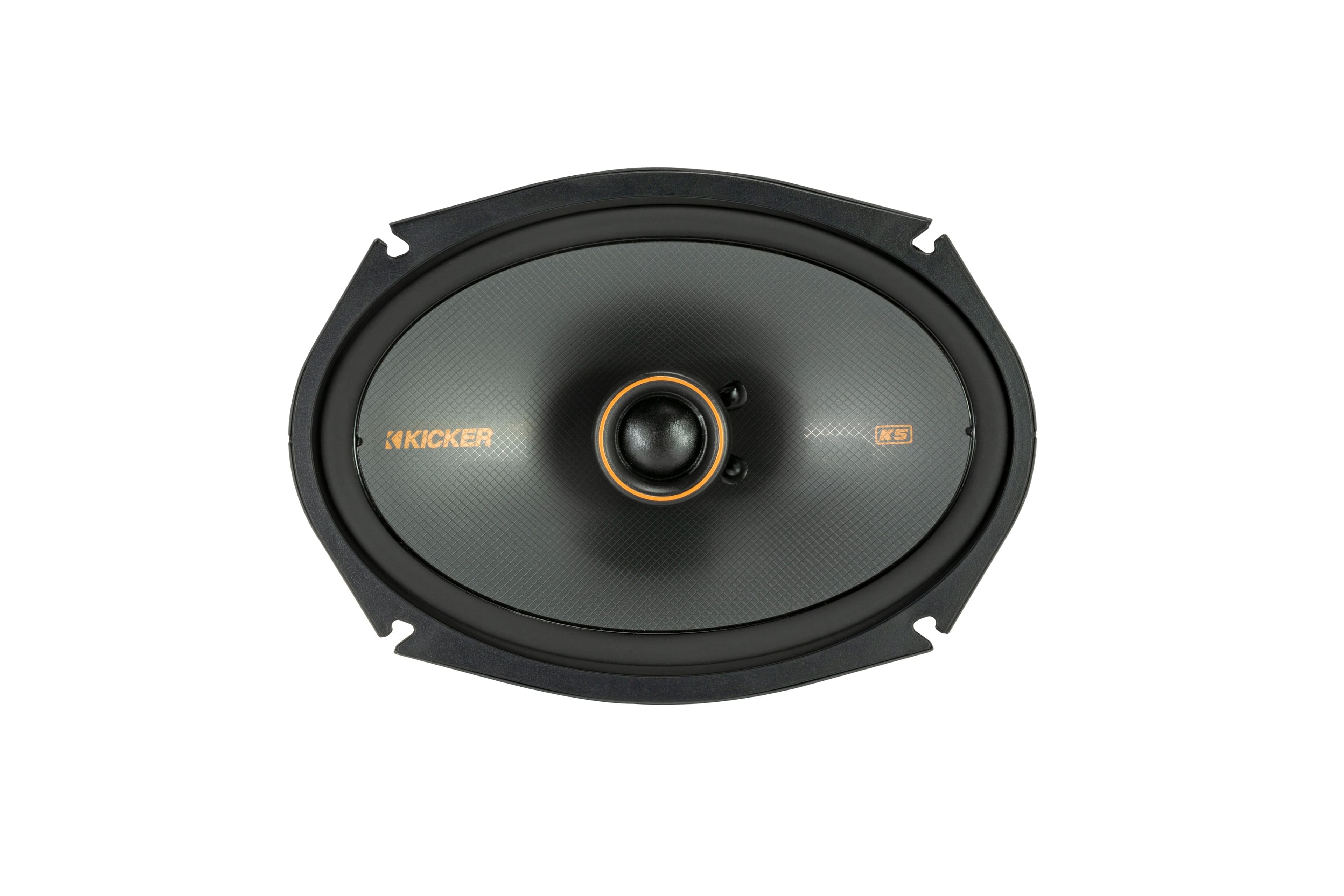 Angle. KICKER - KS Series 6" x 9" 2-Way Car Speakers (Pair) - Black.