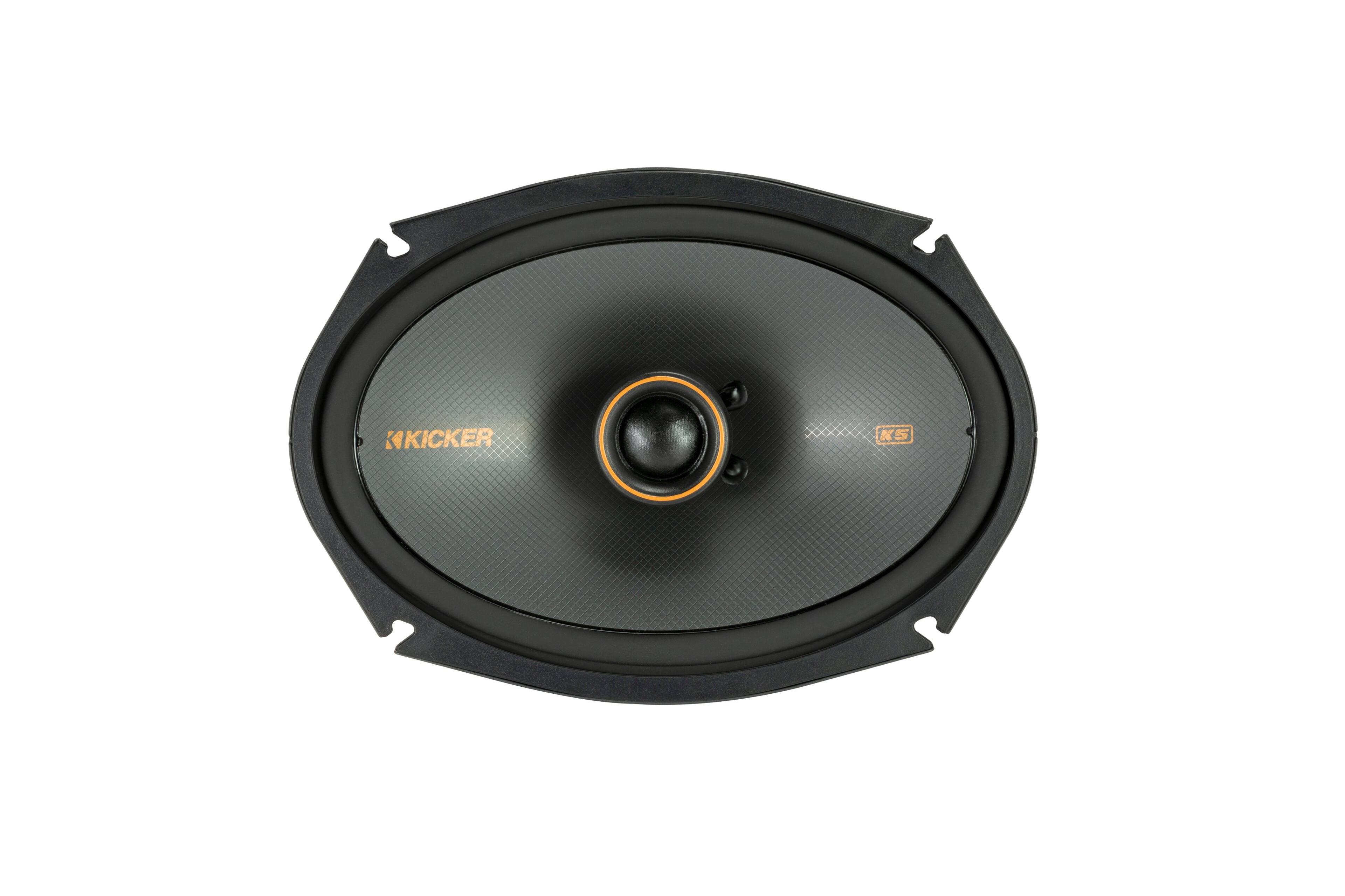 Angle. KICKER - KS Series 6" x 9" 2-Way Car Speakers (Pair) - Black.