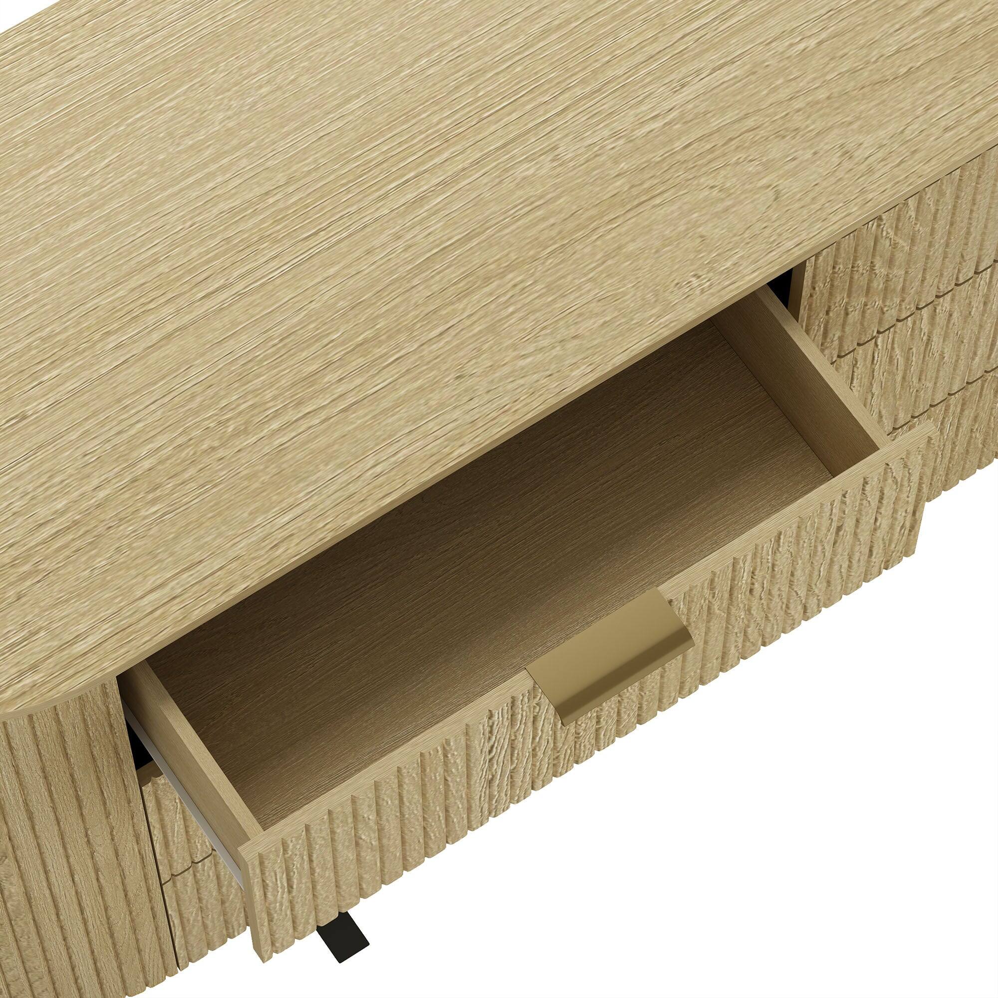 Alt View 1. Manhattan Comfort - Olivia Modern 71" Dresser - Natural Oak.