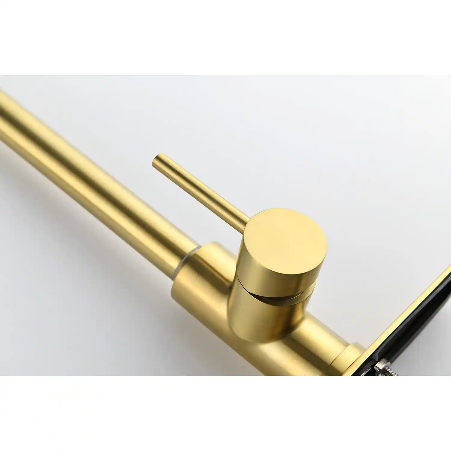 Alt View 2. APRILSOUL - Kitchen Faucet with Pull Down Sprayer - Brushed Gold.